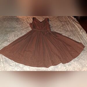 Milk chocolate brown dress by Rabbit designs